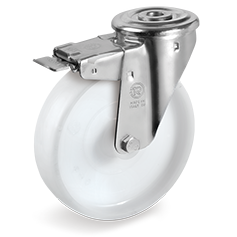 Tellure Rota 686606 — Ruote monolitiche in poliammide 6, supporto rotante foro passante NL freno anteriore — 686606 | Tellure Rota