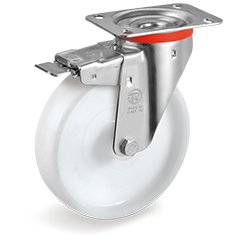 Tellure Rota 686823 — Ruote monolitiche in poliammide 6, supporto rotante piastra NL freno anteriore — 686823 | Tellure Rota