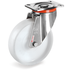 Tellure Rota 687005 — Einteilige Räder aus Polyamid 6, Lenkrolle mit Platte PX — 687005 | Tellure Rota