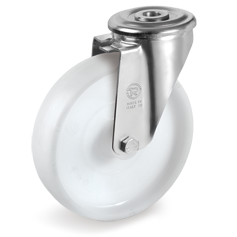 Tellure Rota 687706 — Roues monolithiques en polyamide 6, monture pivotante à trou passant NL — 687706 | Tellure Rota