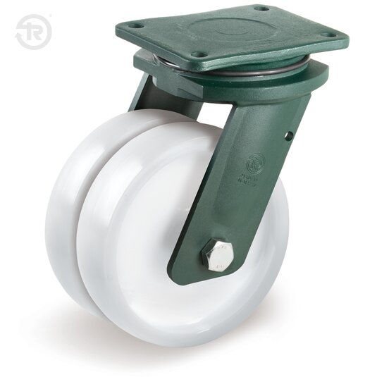 Tellure Rota 688072 — Roues monolithiques en polyamide 6 pour charges élevées, monture pivotante à platine EEG HD