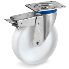 Tellure Rota 688204 — Roues monolithiques en polyamide 6, monture pivotante à platine M frein antérieur — 688204 | Tellure Rota