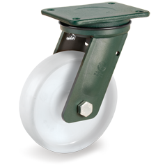 Tellure Rota 688307 — Roues monolithiques en polyamide 6, monture pivotante à platine EE HD