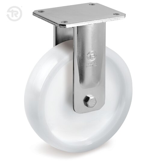 Tellure Rota 689403 — Roues monolithiques en polyamide 6 pour charges élevées, monture fixe EE MHD