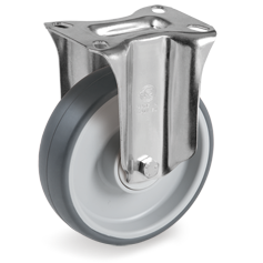 Tellure Rota 714811 — Ruote in gomma termoplastica, nucleo in polipropilene, supporti fissi tipo NL