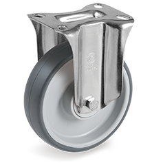 Tellure Rota 715906 — Ruedas de goma termoplastica, nucleo de polipropileno, soporte fijo NL — 715906 | Tellure Rota