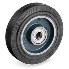 Tellure Rota 722129 — Ruote in gomma 'Sigma Elastic', nucleo in ghisa meccanica