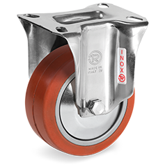Tellure Rota 726262PF — Ruote in gomma siliconica per alta temperatura, supporto fisso NLX — 726262PF | Tellure Rota