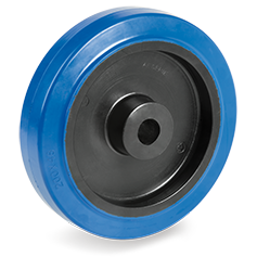 Tellure Rota 731102AE — Roues en caoutchouc élastique non tachant, corps en polyamide 6