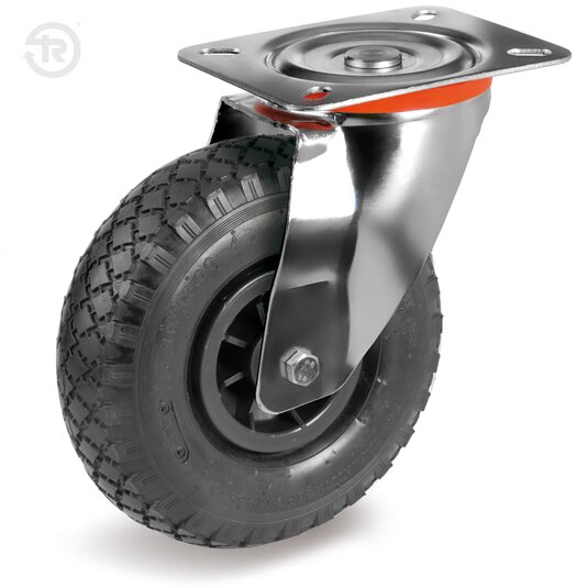 Tellure Rota 825602 — Luftbereifte Räder, Polypropylenkern, Lenkrolle mit Platte NL — 825602 | Tellure Rota